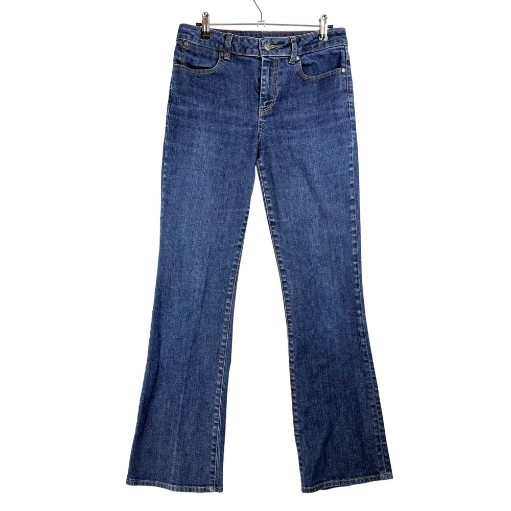 Talbots Heritage Bootcut Jeans Womens 6/28‎ Dark Wash Stretch Denim Blue Pants